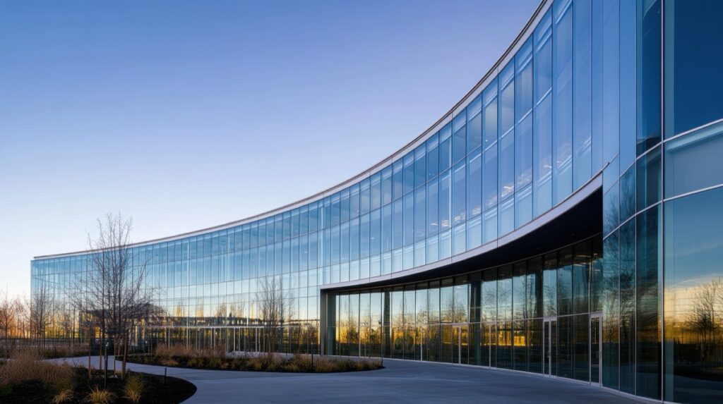 Modern corporate office building